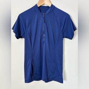 Title Nine Sun buster Short Sleeve Top Size Small Blue